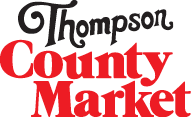 A theme logo of Thompson's County Market